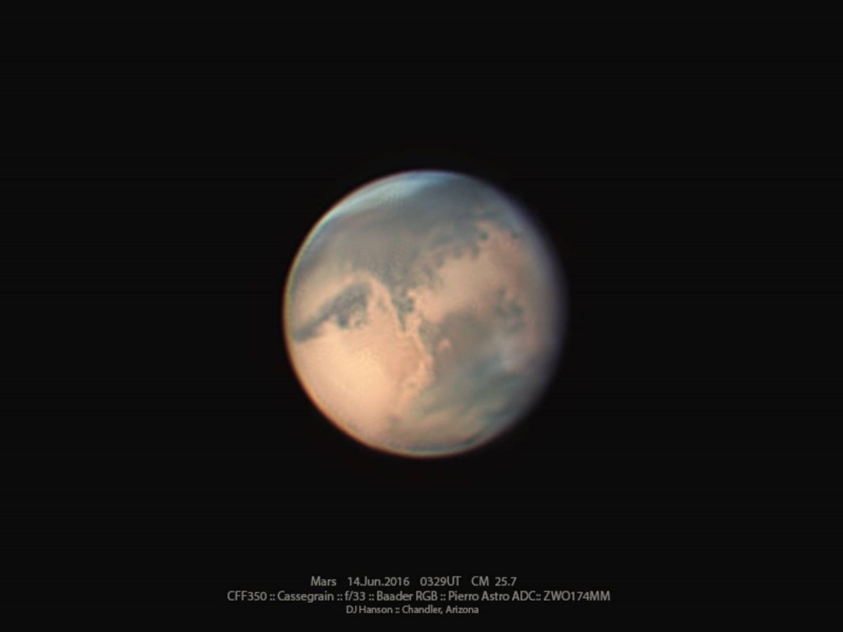Mars Pre Dust Storm (South Up)